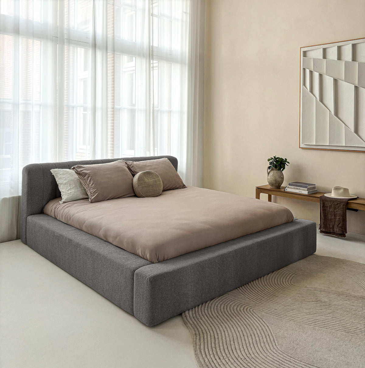 Adore Serene bed in Anthracite