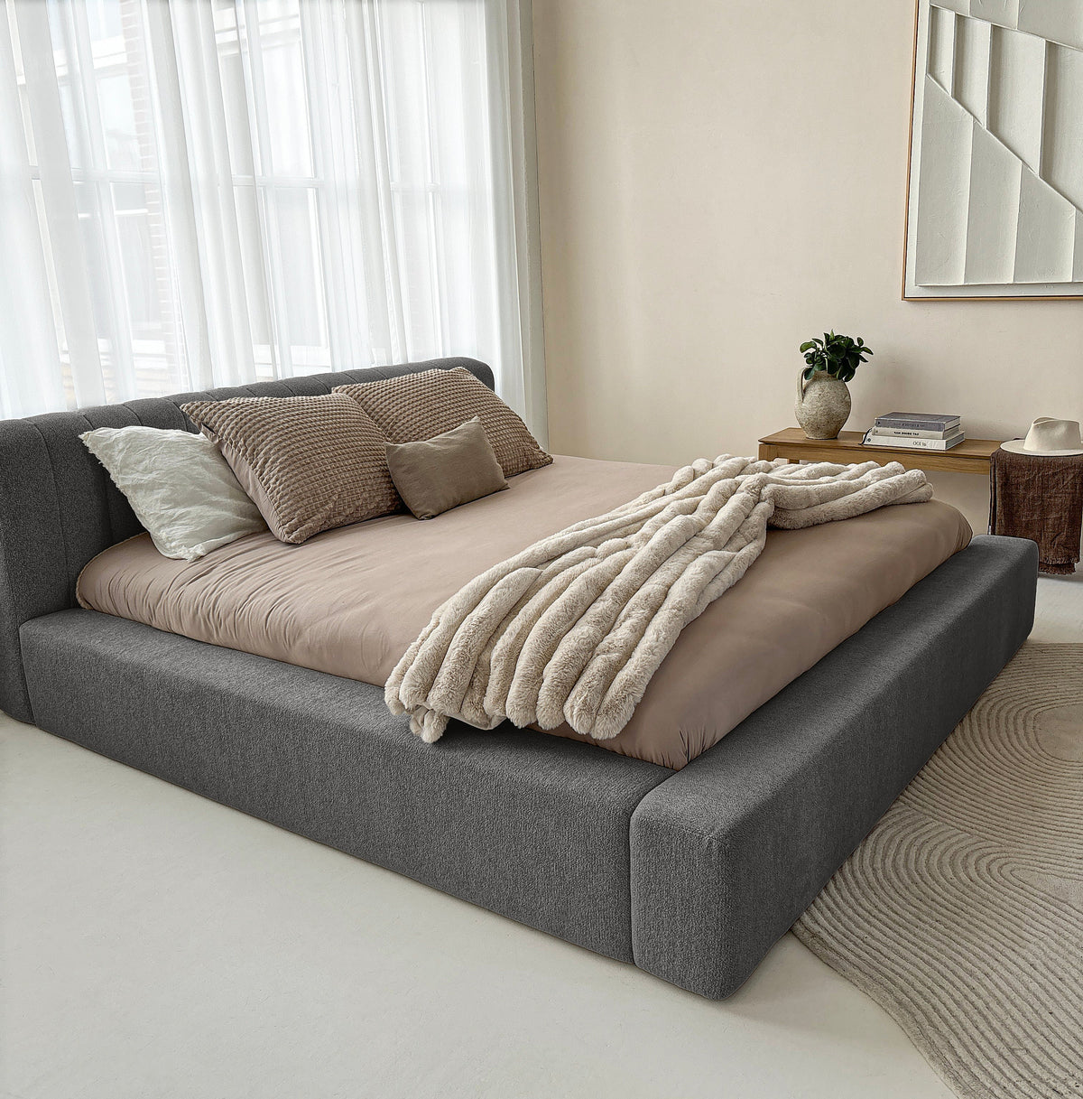 Adore Serene bed in Anthracite